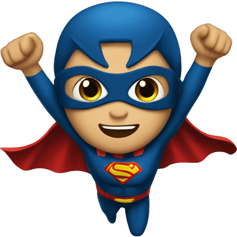 A flying superhero  emoji