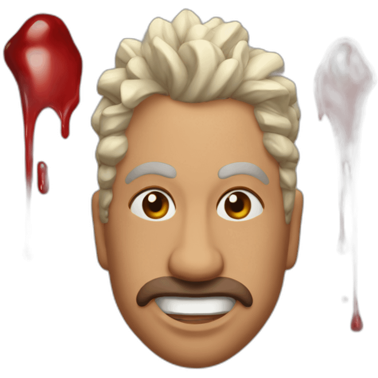 gota de sangre tachada emoji