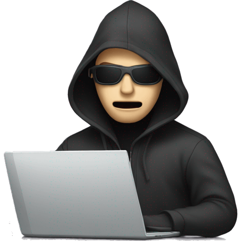 Hacker on computer  emoji