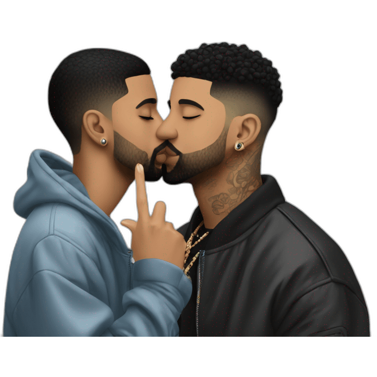 drake kissing 21 savage emoji