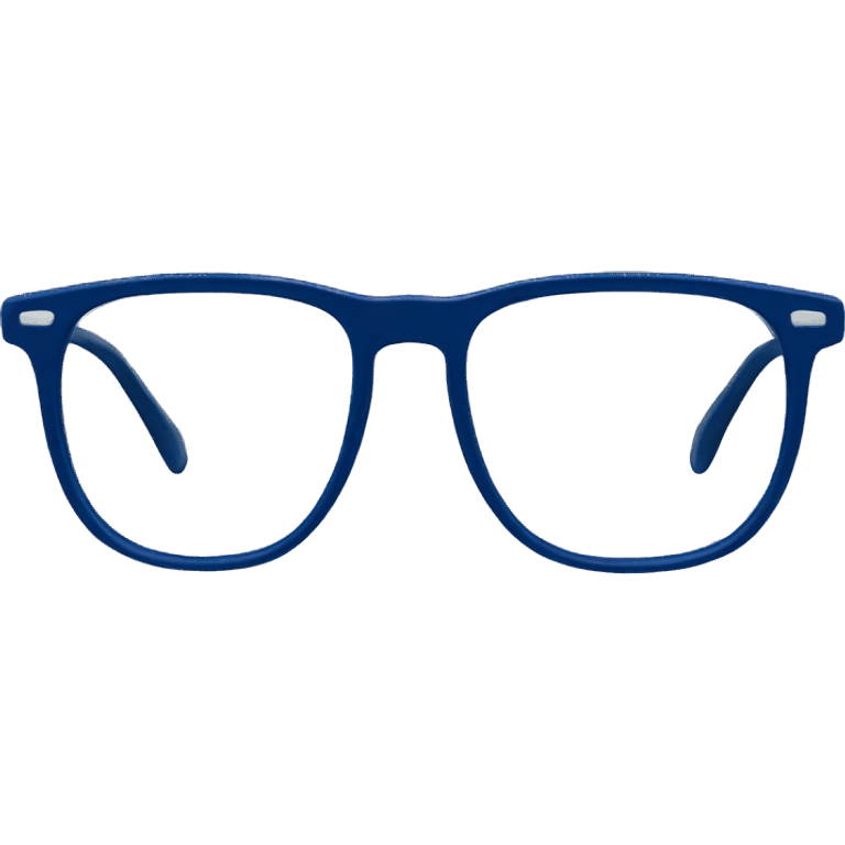 Midnight blue eyeglasses emoji