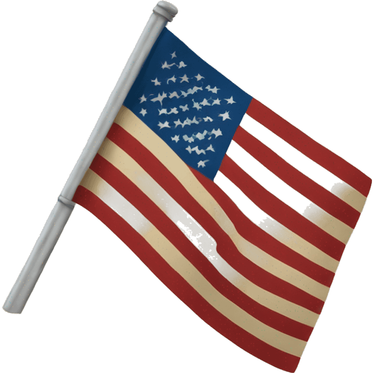 Old American flag emoji