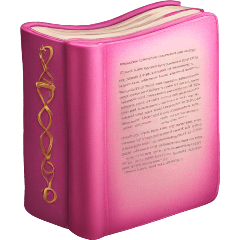 Pink bible emoji