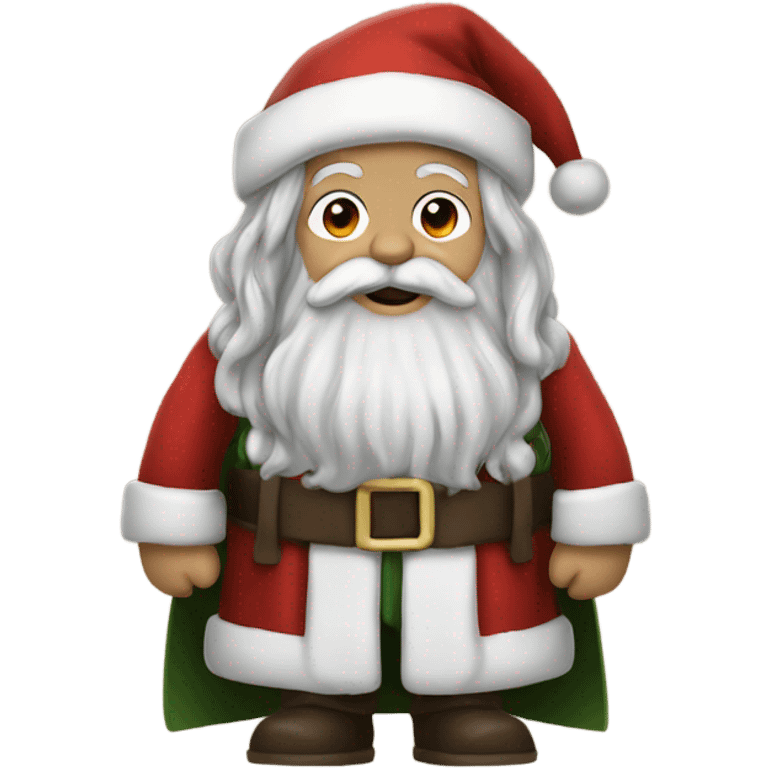 Gandalf dressed up as Santa Claus emoji