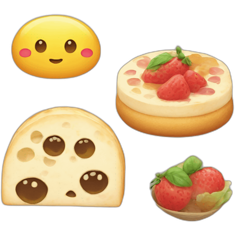 Kawaii food emoji