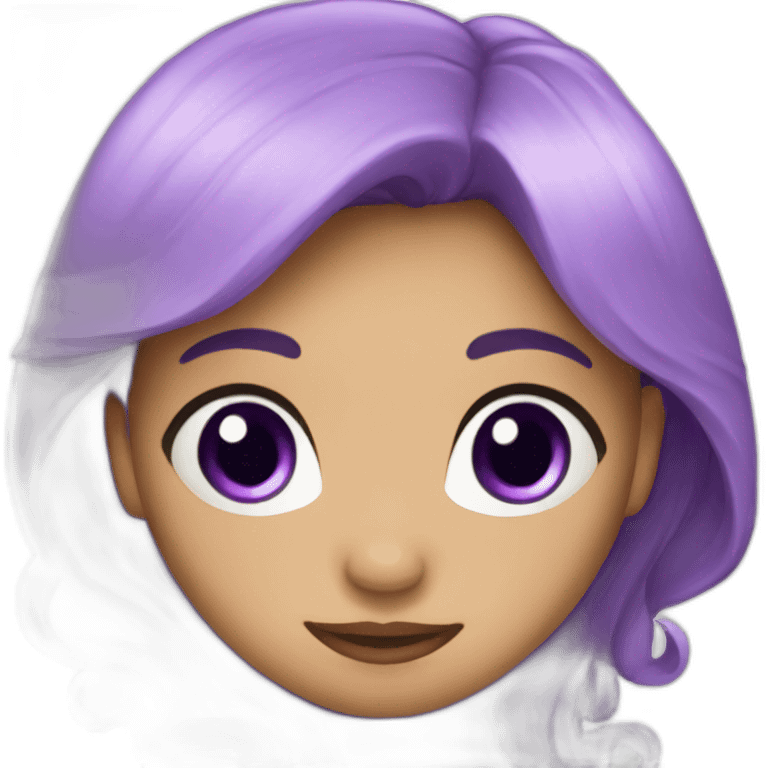 Fleur violette emoji