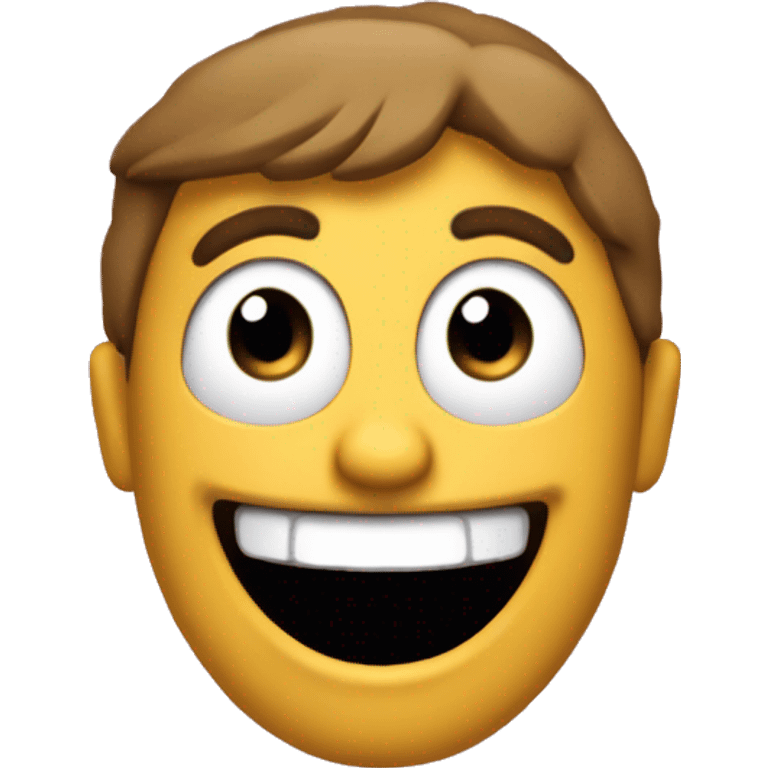 make me a unique mascot that expresses joy emoji