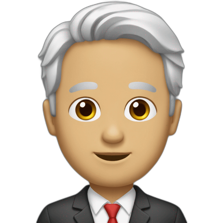 Hombre mayor canoso emoji