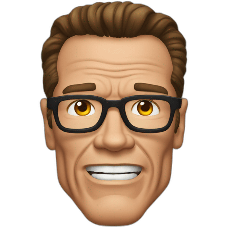 Arnold Schwarzenegger disfrazado de científico emoji