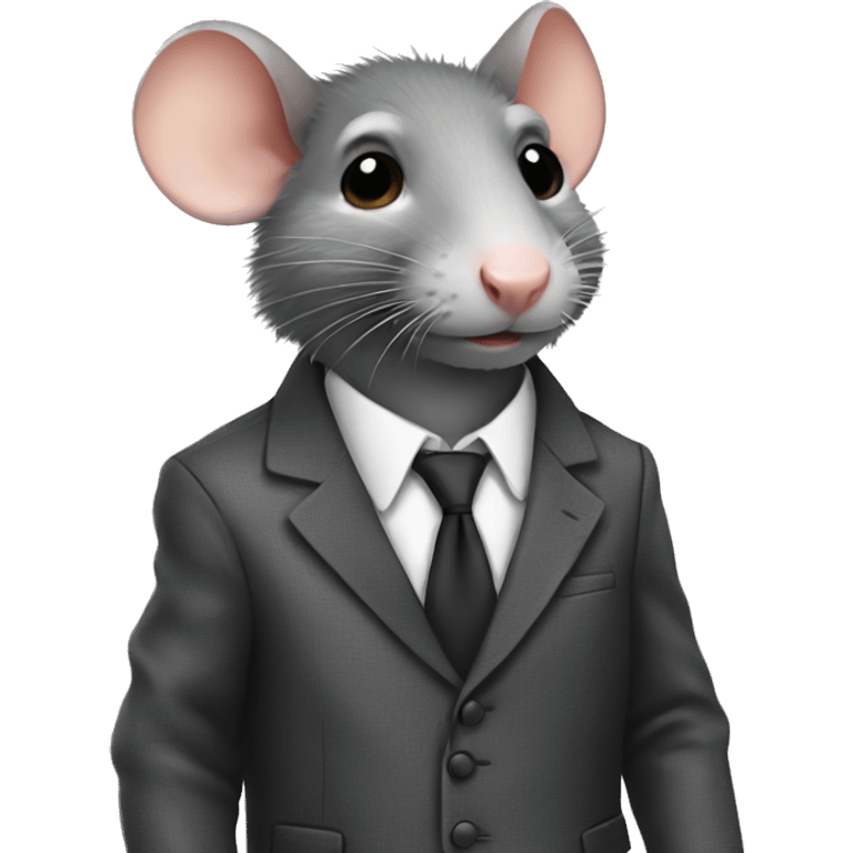 rat wearing a suit emoji