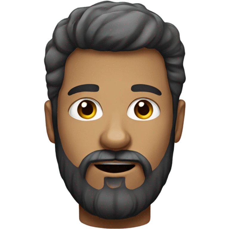 realistic portrait of bearded male emoji