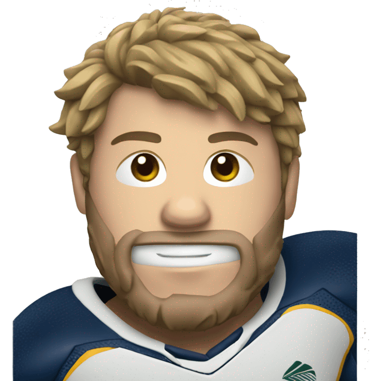 Rugby player tackle emoji