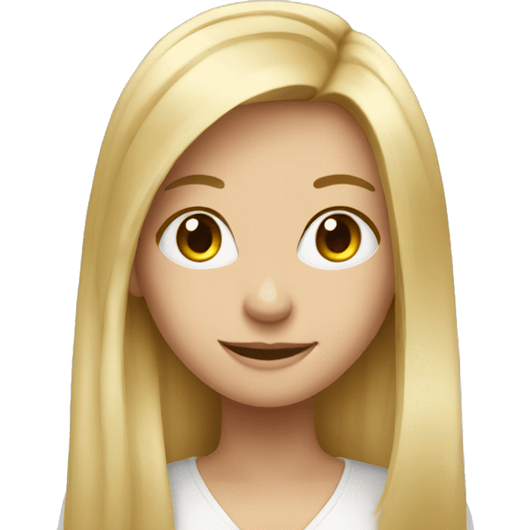 Long blonde hair girl marketing mentor  emoji