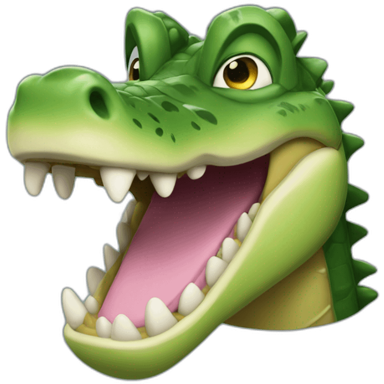 Kaimana alligator smile emoji