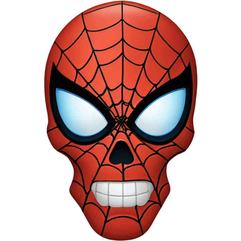 Spider man as a skull emoji emoji