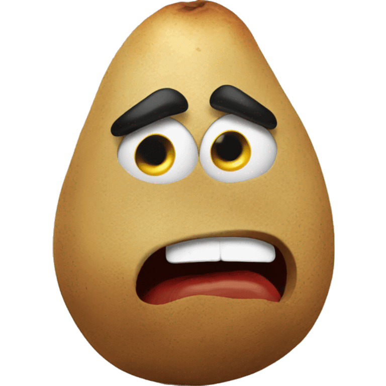 Angry potato head  emoji