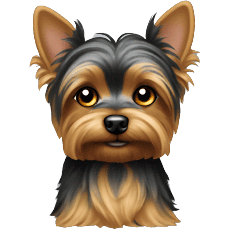 yorkie with the ears back emoji