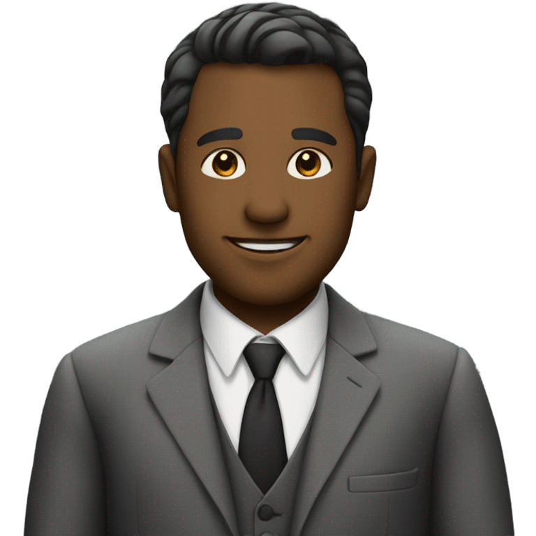 man wearing a suit emoji