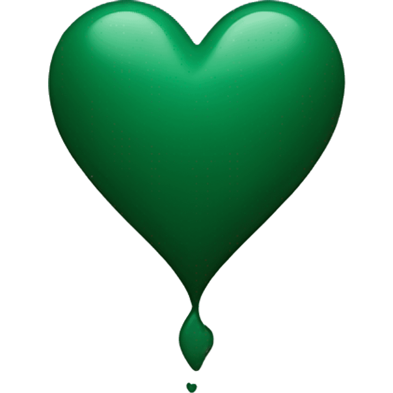 Dark green heart emoji