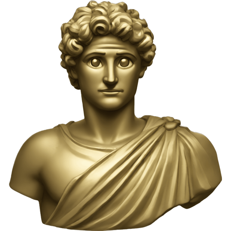 greec statue gold emoji