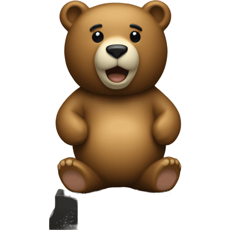 bear body in a trophie emoji