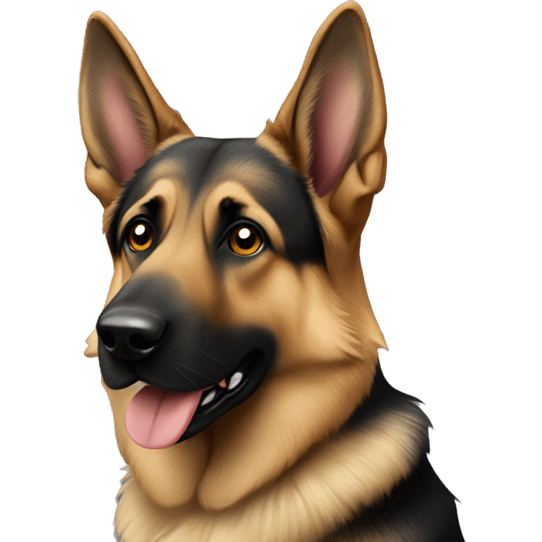 german shepard mostly black emoji