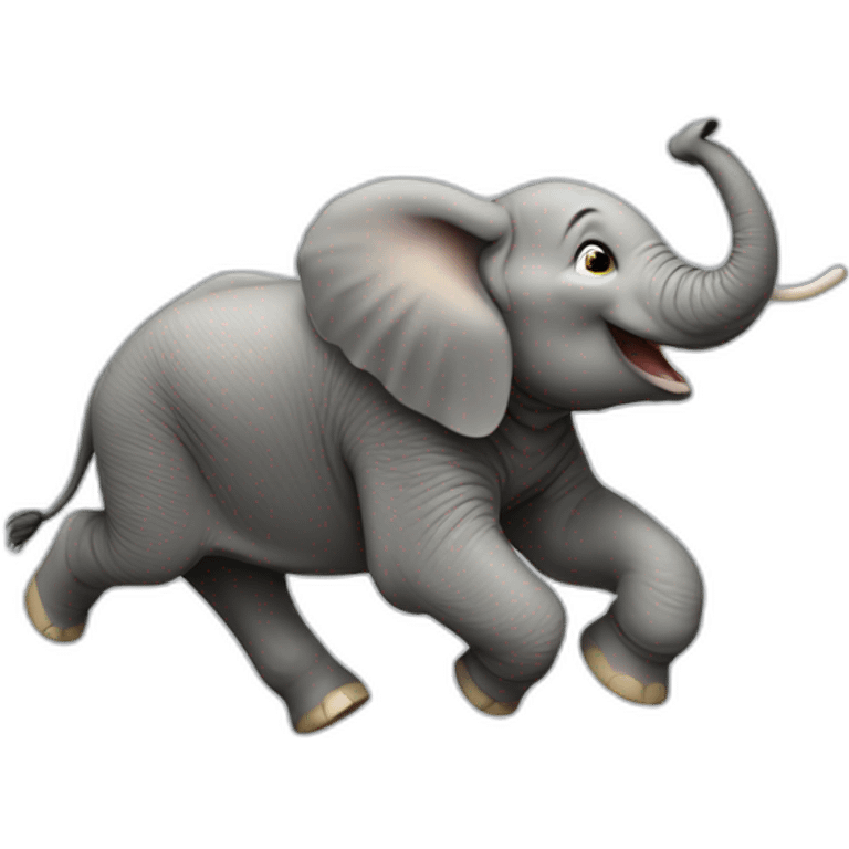 An Elephant Galloping emoji