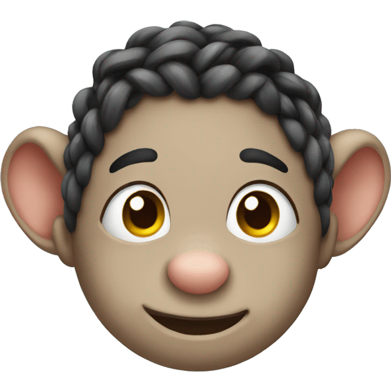 Rat with braids emoji