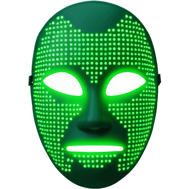 Led therapy mask green emoji