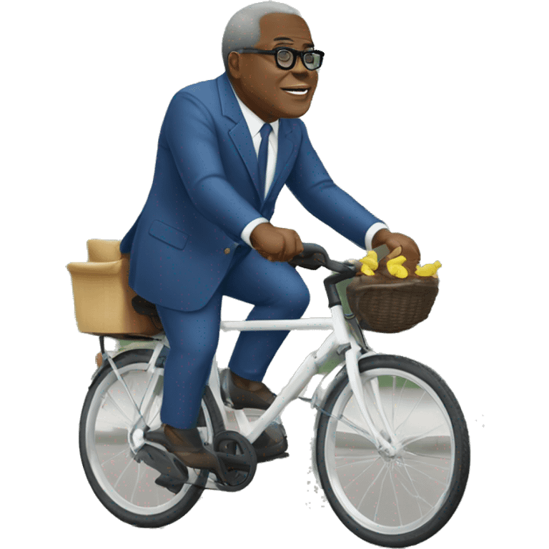 Félix Tshisekedi sur un velo  emoji