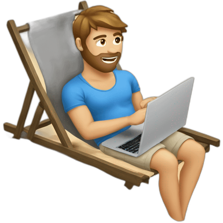 digital-nomad-working-at-beach emoji