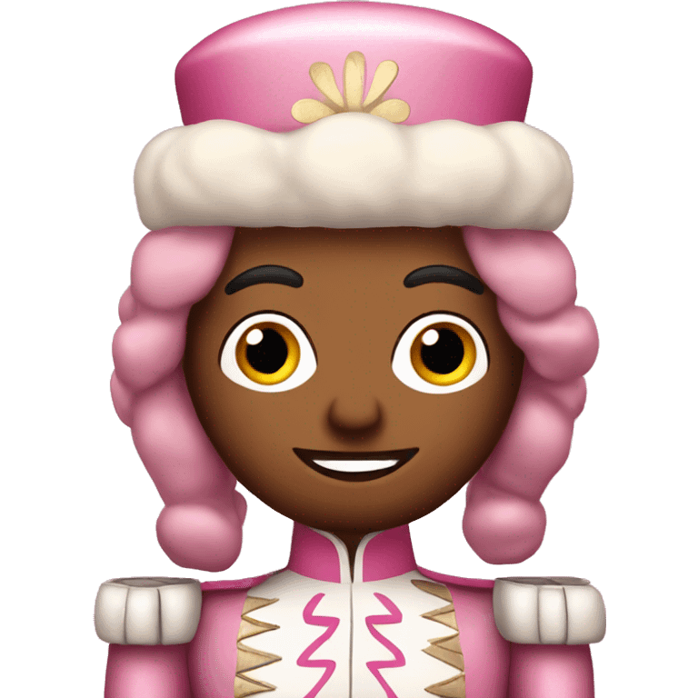 Pink nutcracker emoji