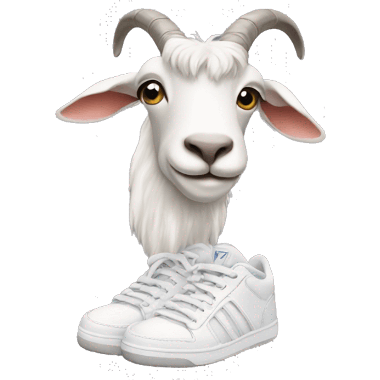 Goat with sneakers emoji