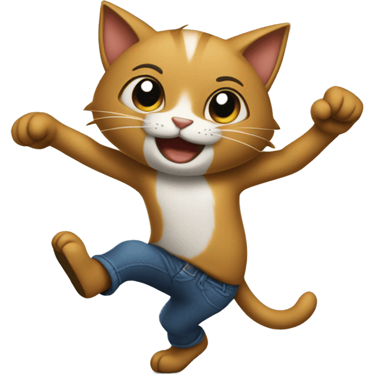 Gato bailando emoji