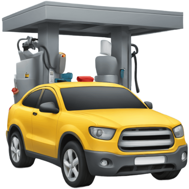 auto repair station front view  emoji