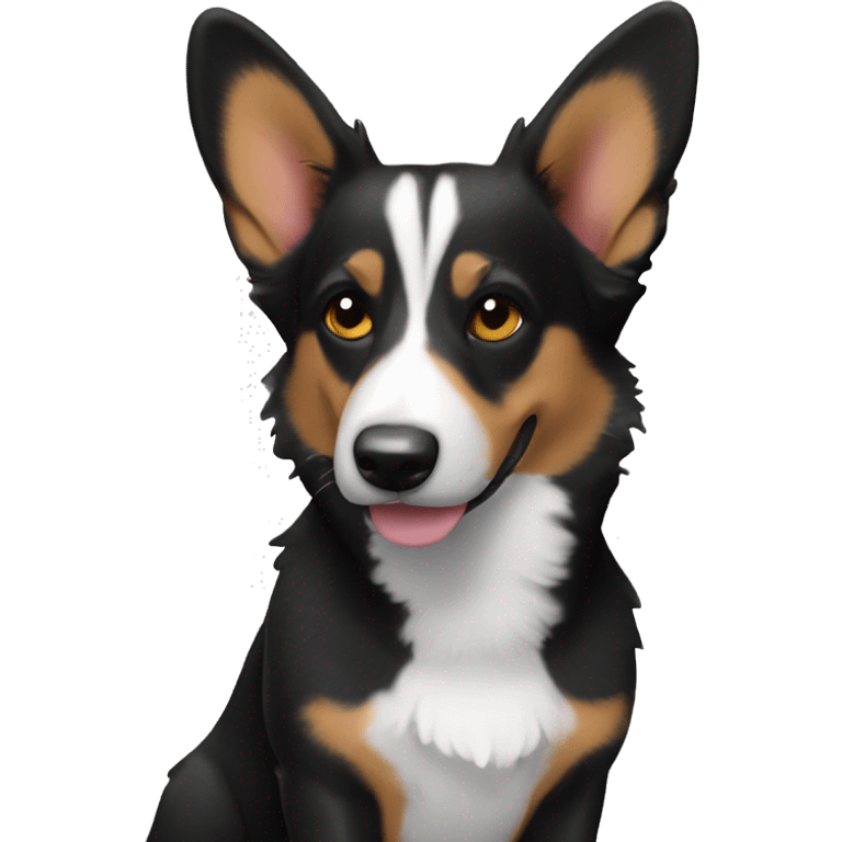 black welsh cardigan corgi emoji