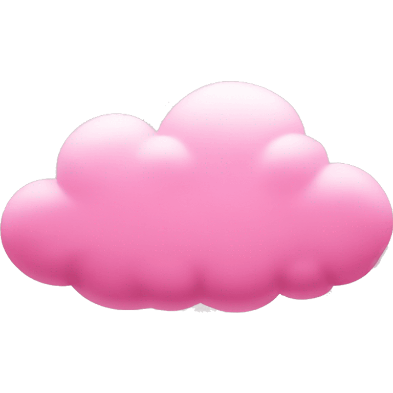 Pink cloud emoji