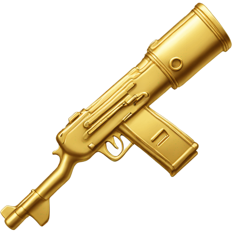 Gold Tommy gun emoji