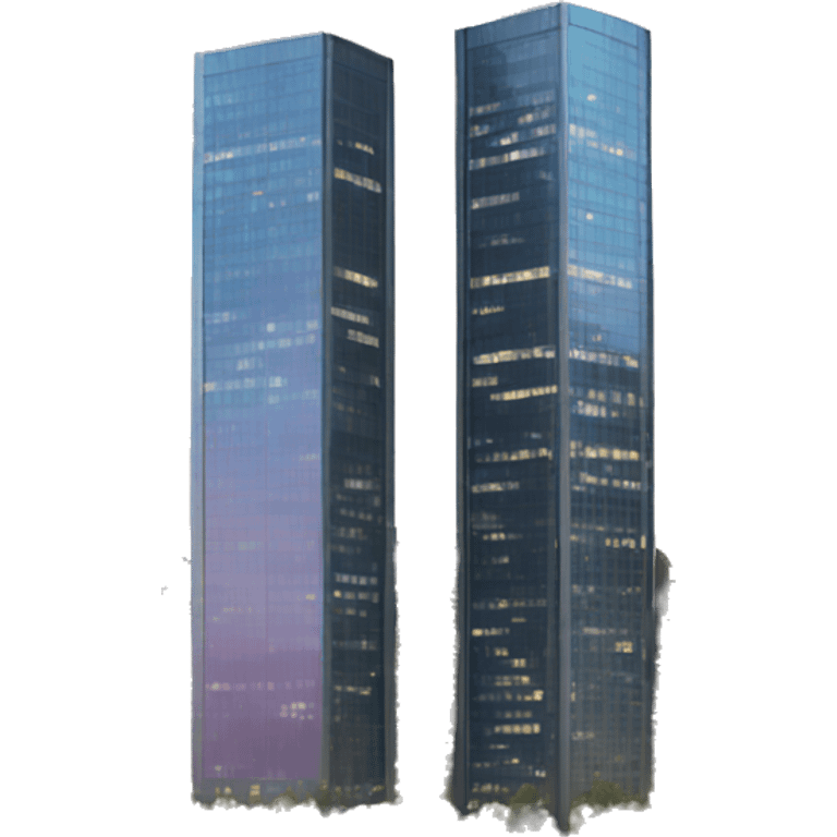 Two skyscrapers  emoji