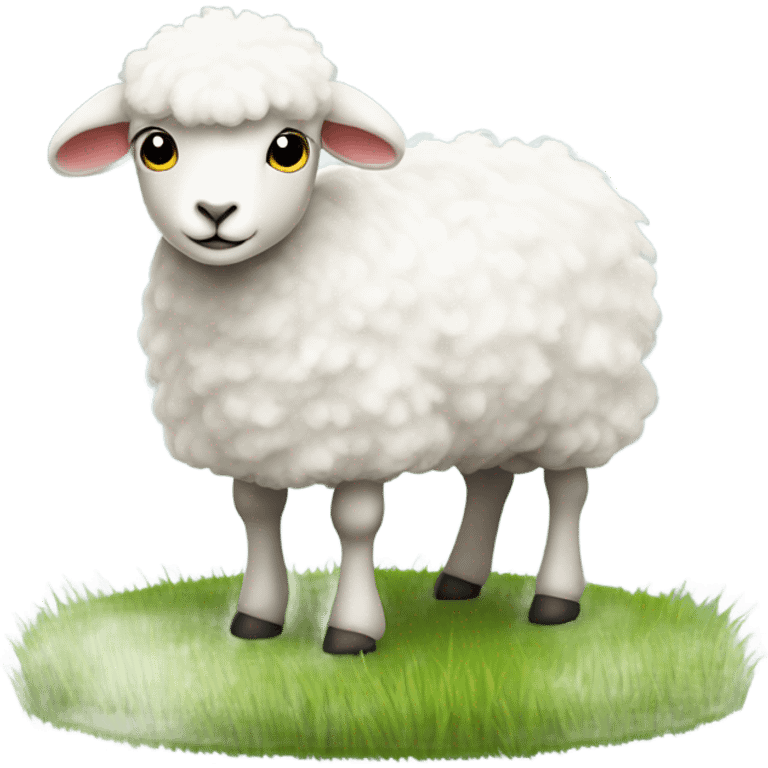 Lamb on a hill emoji