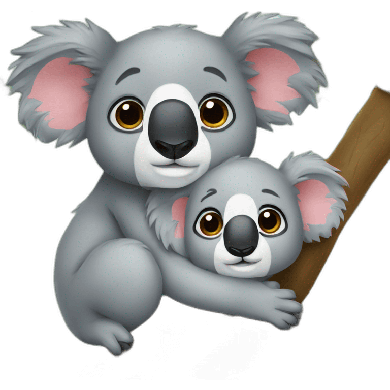 cuddling koalas emoji