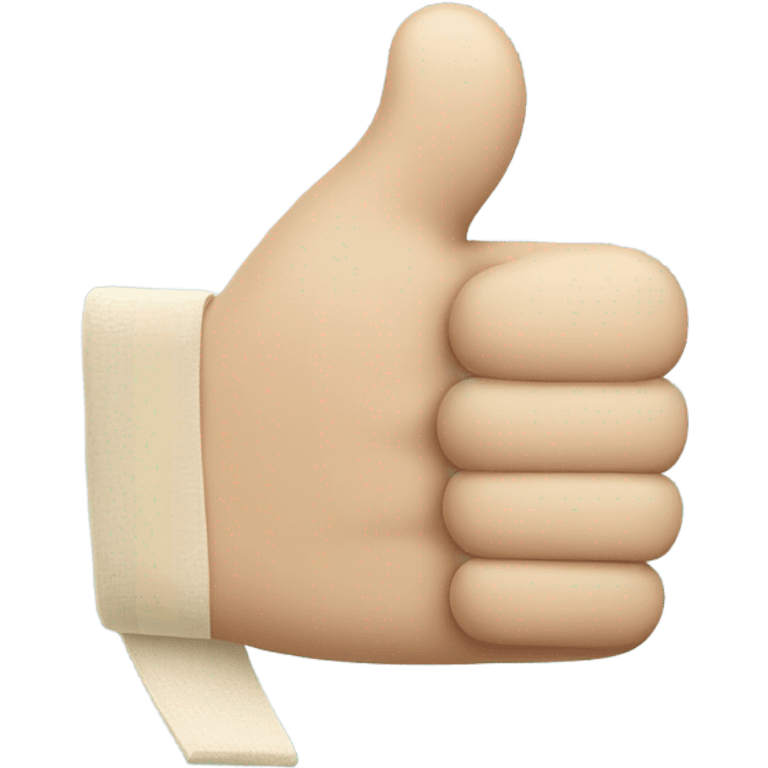 Thumbs up with a bandage on emoji