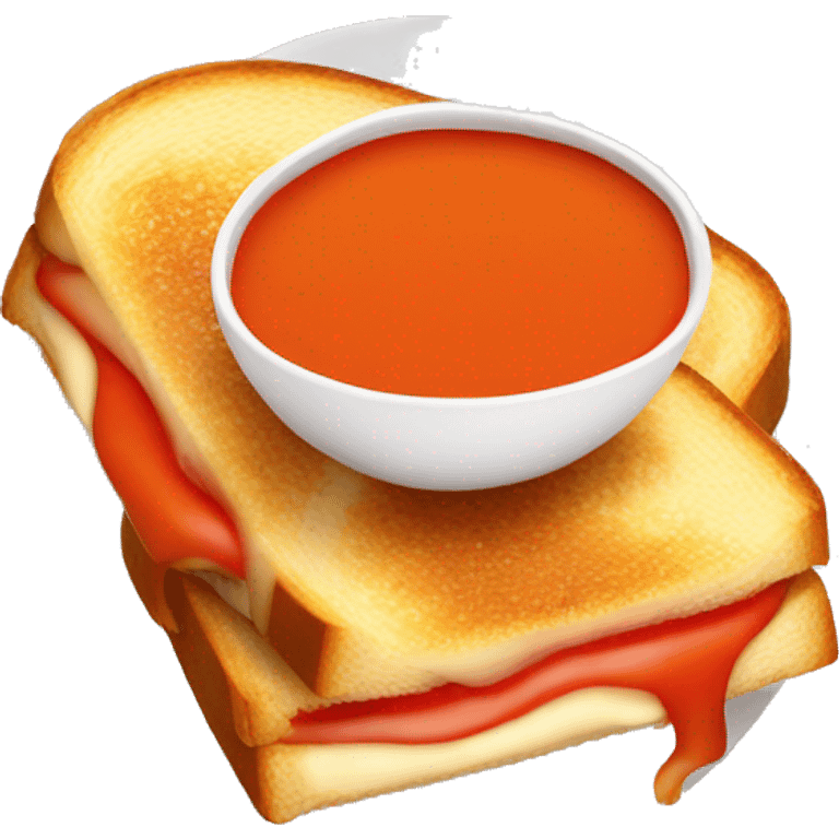 Grilled Cheese with Tomato Soup emoji