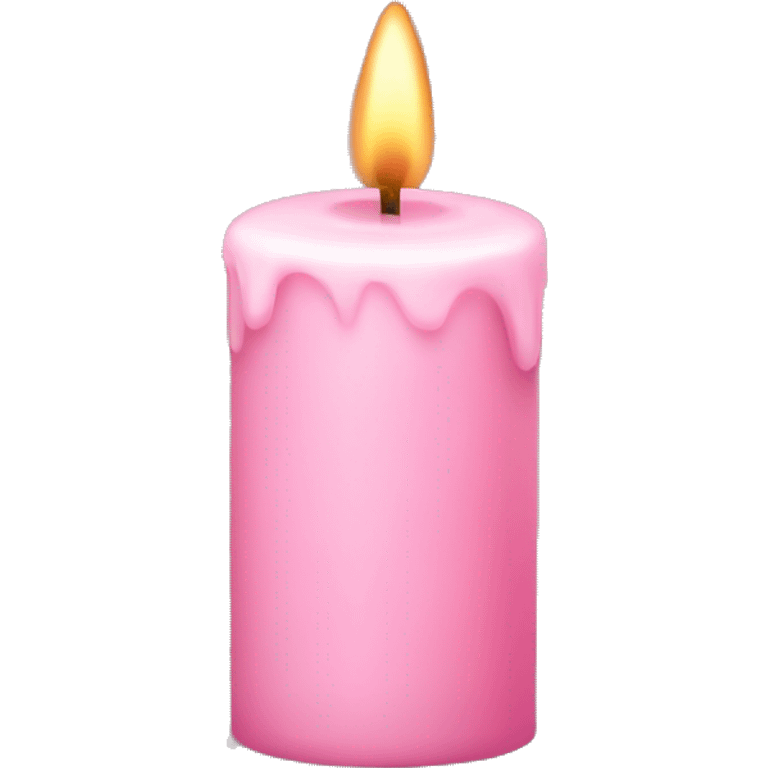 light pink candle emoji