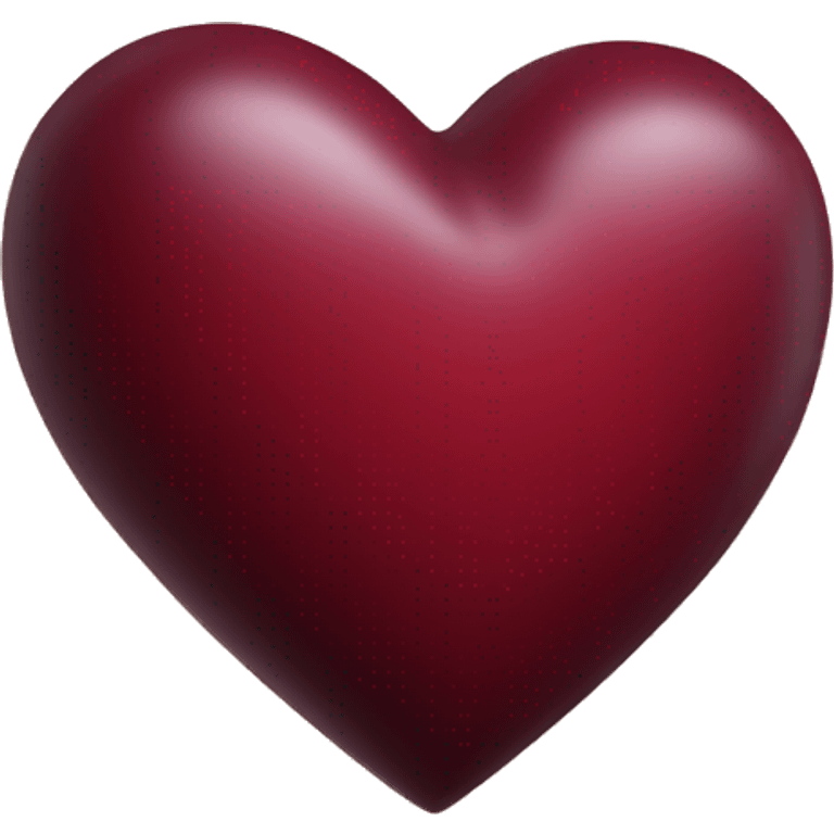 Burgundi heart emoji