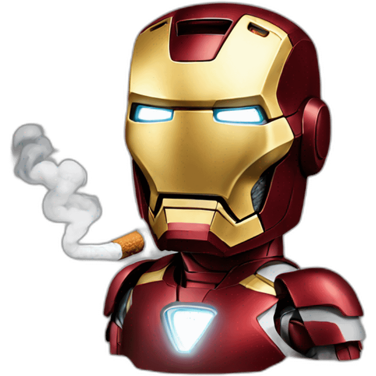 Iron man smoking emoji