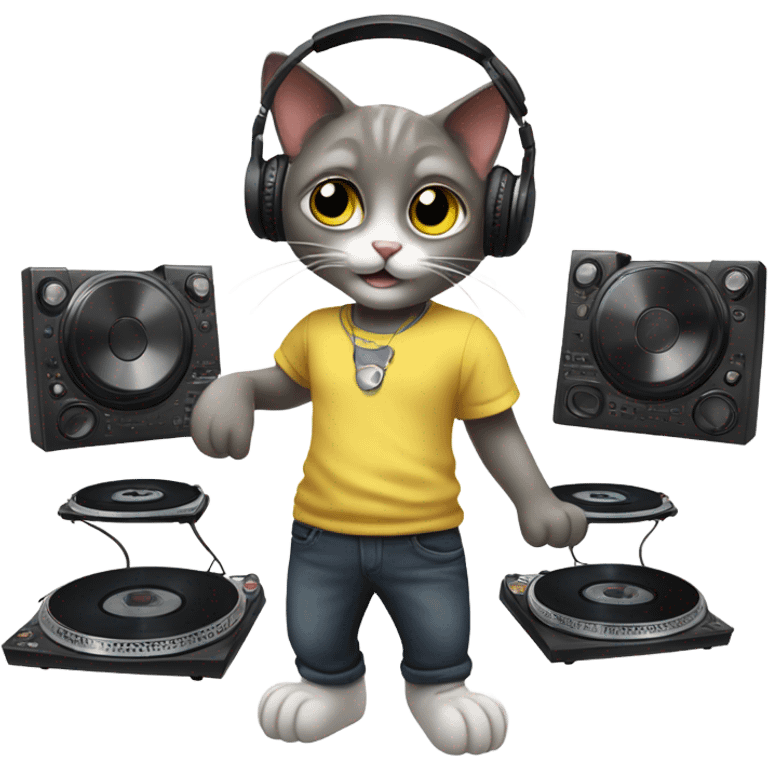 Dj cat emoji