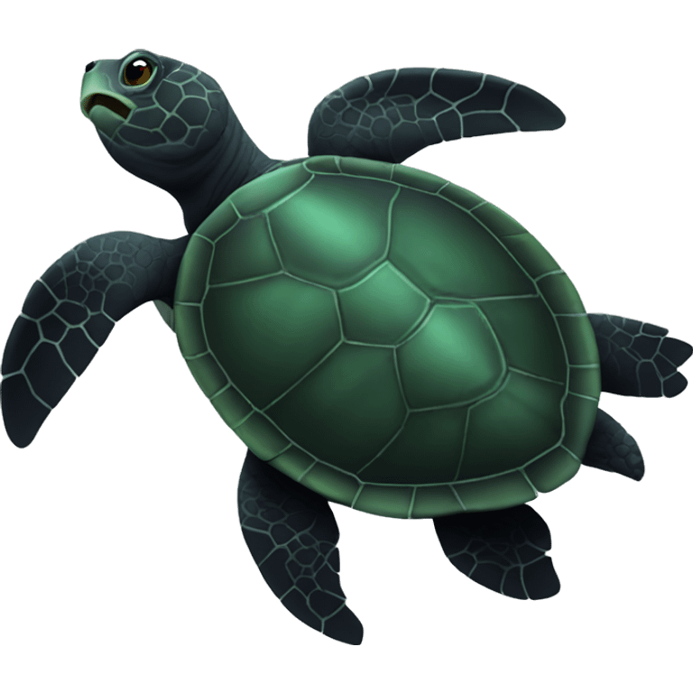 Black sea turtle  emoji