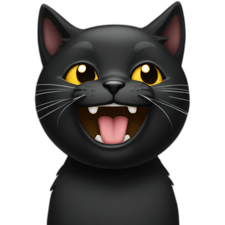 Black kitty raps emoji