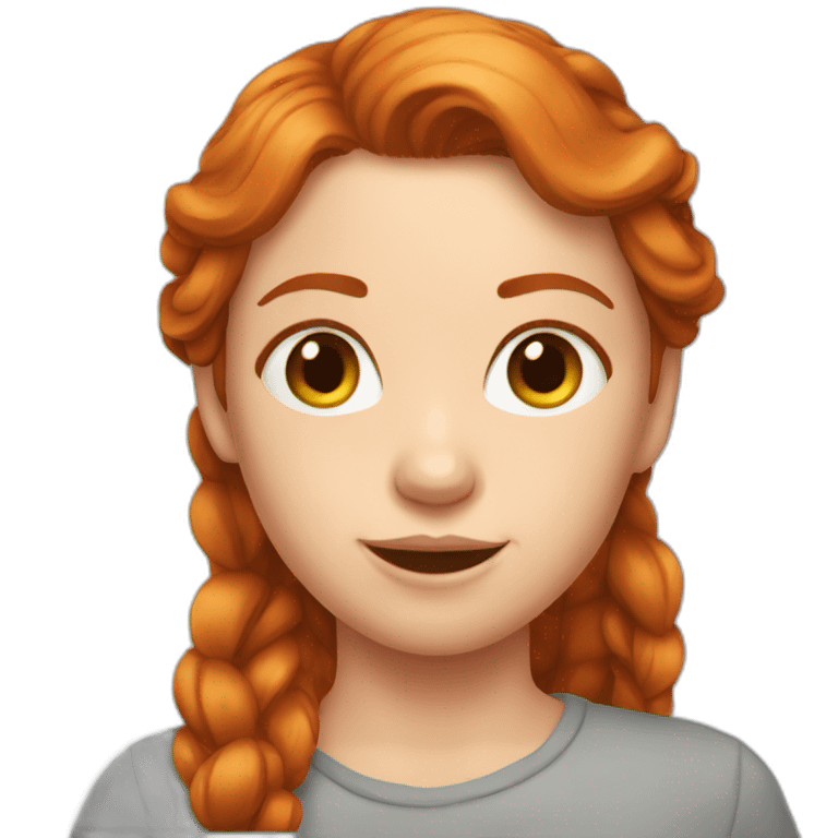 Fille rousse emoji